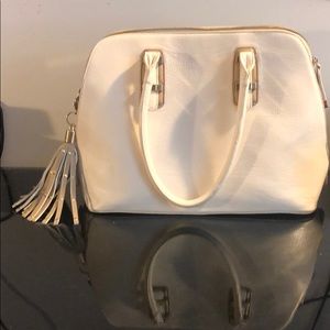 White charming Charlie purse.